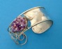 sterling silver bracelet combined with amatest kvartz