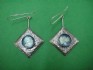 sterling silver earring  with Roman Glass