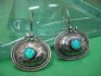 sterling silver earring combined with opal