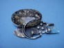 sterling silver pin combined with leopard
