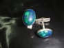 sterling silver cufflink combined with eilat stone