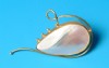 pin combined with mother of pearl and silver 24 K gold dipt
