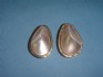 earring combined with mother of pearl and silver 24 K gold dipt