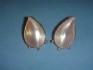 earring combined with mother of pearl and silver 24 K gold dipt