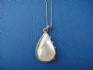 necklace combined with mother of pearl and silver 24 K gold dipt