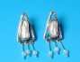 sterling silver earring combined with pearl