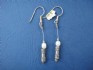 sterling silver earring combined with pearl
