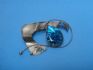 pin combined with abalonuy & silver 24 K gold dipt