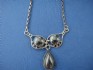 sterling silver necklace combined with hematite