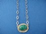 sterling silver necklace with Eilate stone