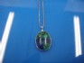 sterling silver necklace with Eilate stone