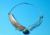 sterling silver necklace with Eilate stone