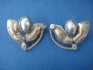 sterling silver earring combined with mother of pearl