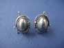sterling silver earring combined with mother of pearl