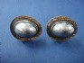 sterling silver earring combined with mother of pearl