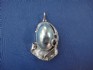 sterling silver necklace combined with mother of pearl