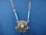sterling silver necklace combined with opal