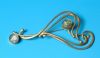 sterling silver pin combined 24 K dipt