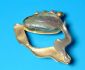 sterling silver pin combined 24 K dipt