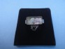 sterling silver ring with Roman Glass